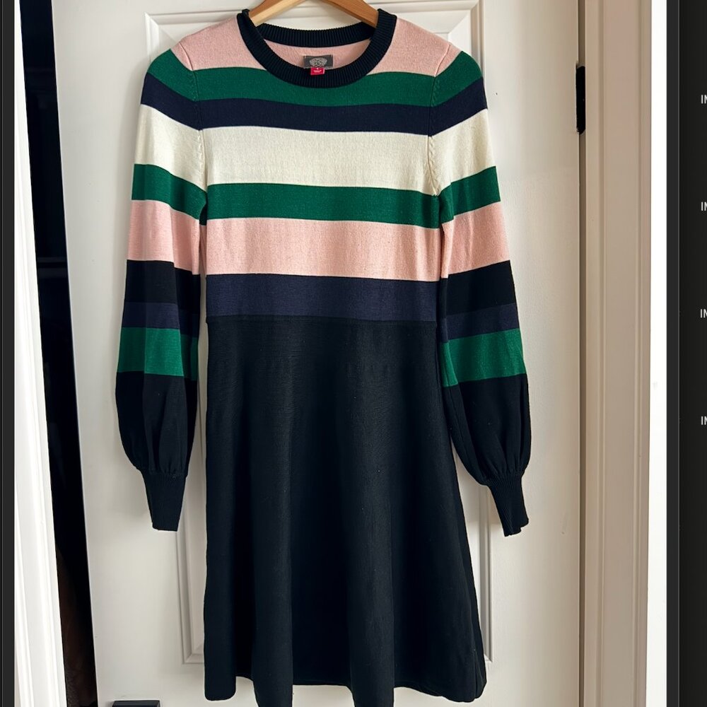 Vince Camuto Balloon Sleeve Sweater Dress Size S